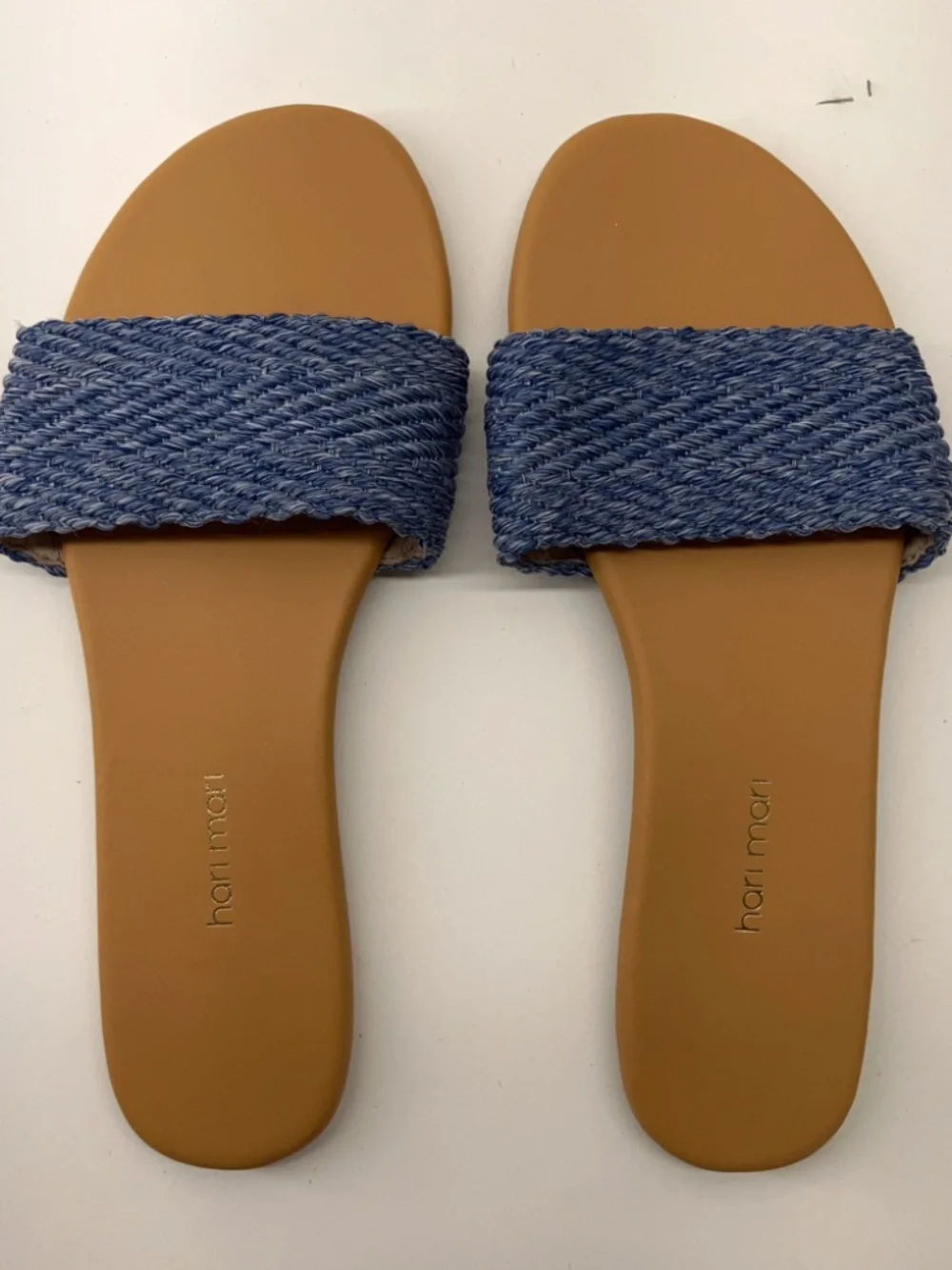 HARI MARI size 8 sandals beige blue